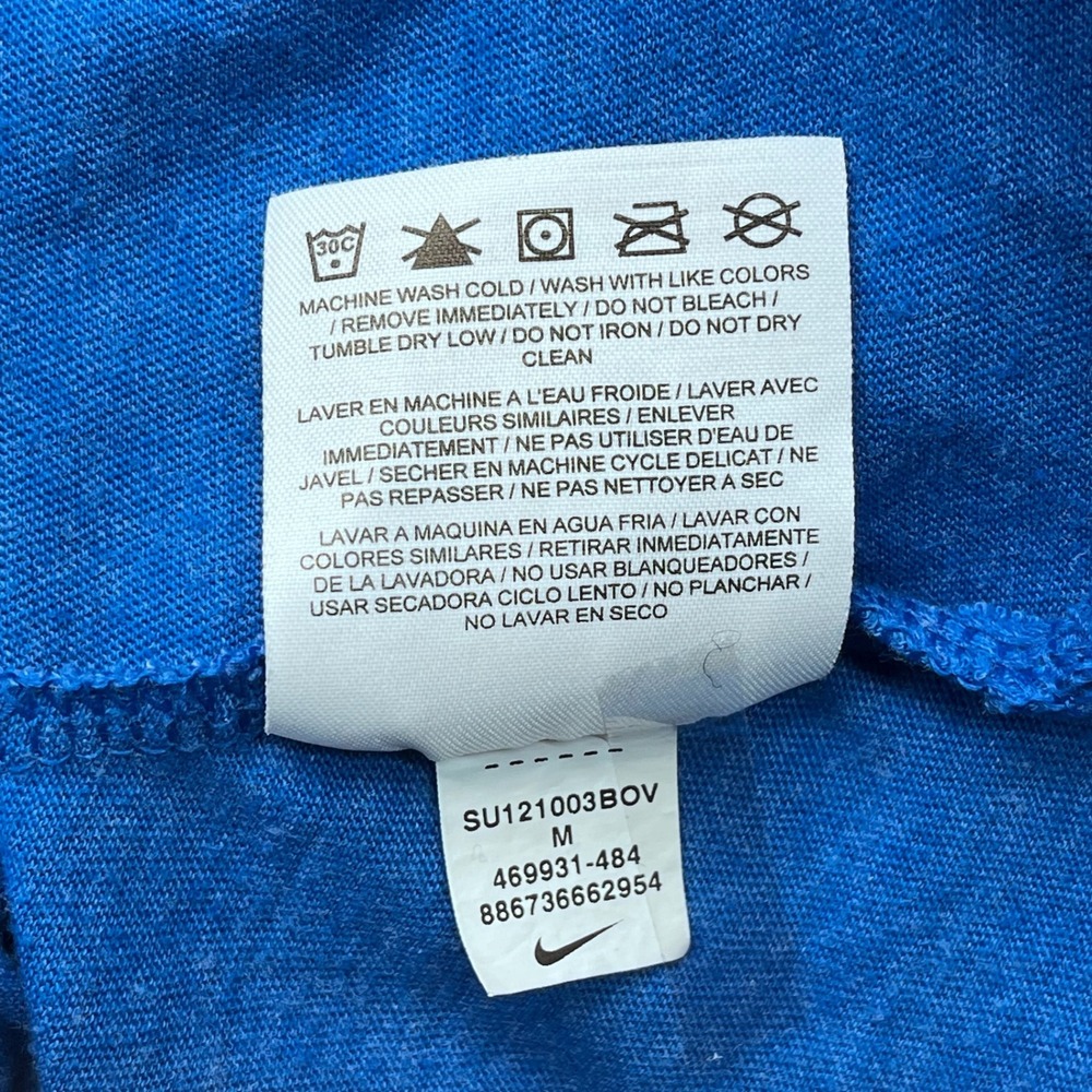 Nike Women NFL Detroit Lions V-Neck Team Apparel T-Shirt Honolulu Blue M - Picture 4 of 8